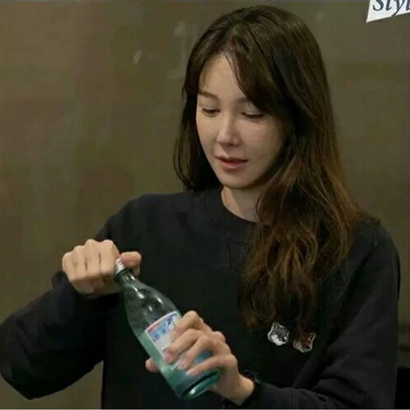 NWT MAISON KITSUNÉ Black Double Fox Head Sweatshirt size S - Picture 7 of 14